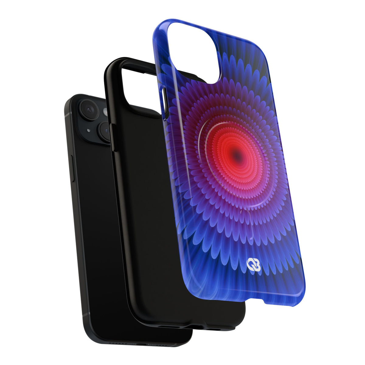 Radial Spectrum Bloom · Tough 2.0 Magnetic Phone Case for iPhone · Blue