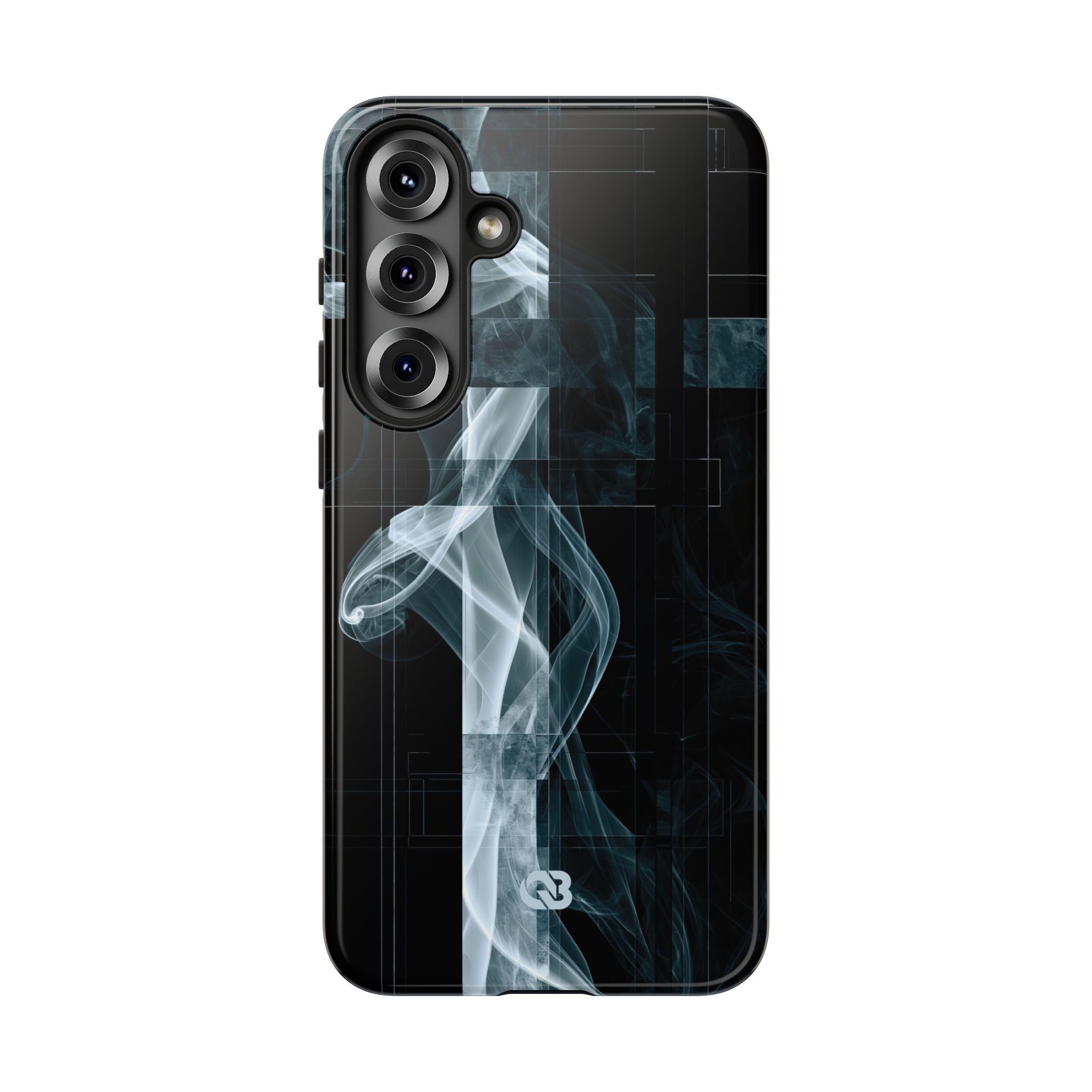 Black Tough Phone Case for Samsung - Arctic Vapor Grid