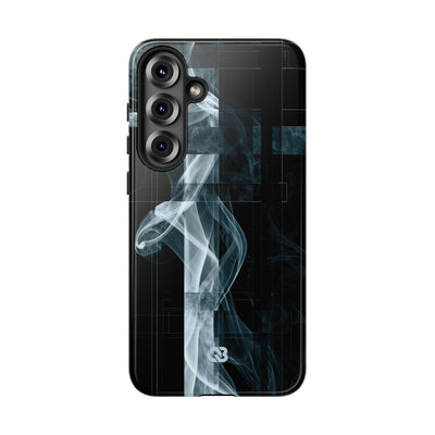 Black Tough Phone Case for Samsung - Arctic Vapor Grid