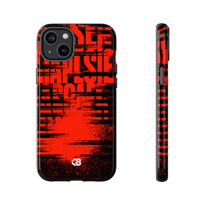 Crimson Redaction · Tough Phone Case for iPhone · Black