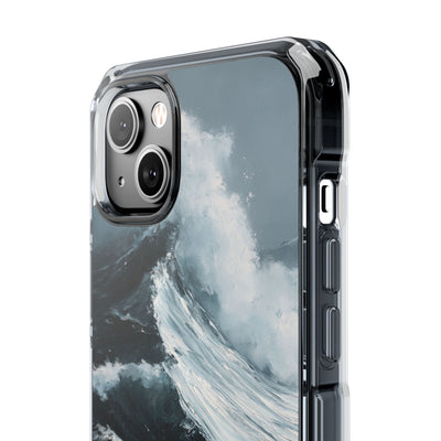 Nordic Swell · Clear Impact Magnetic Phone Case for iPhone · Blue