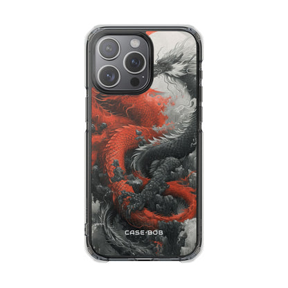 Twin Dragons Crimson iPhone 15 Pro Max Case - Impact