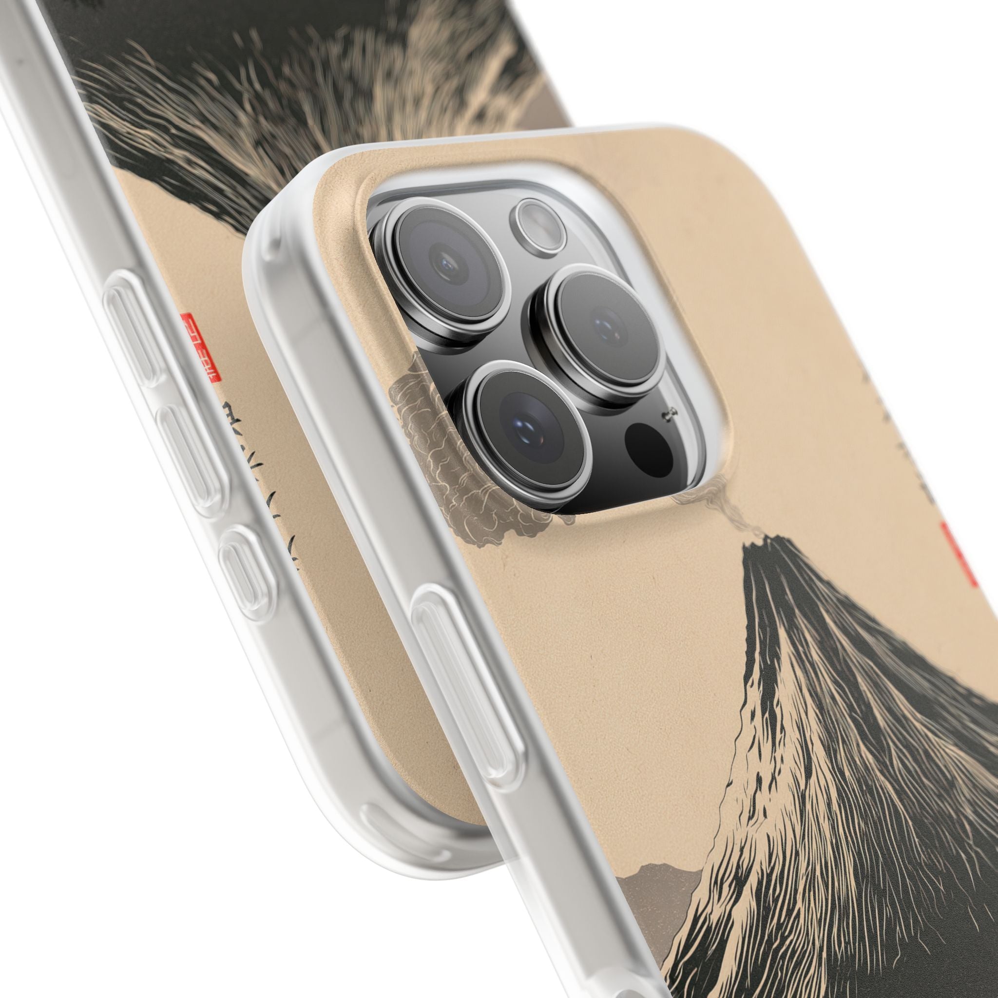 Beige Lite Phone Case for iPhone - Obsidian Ink Summit