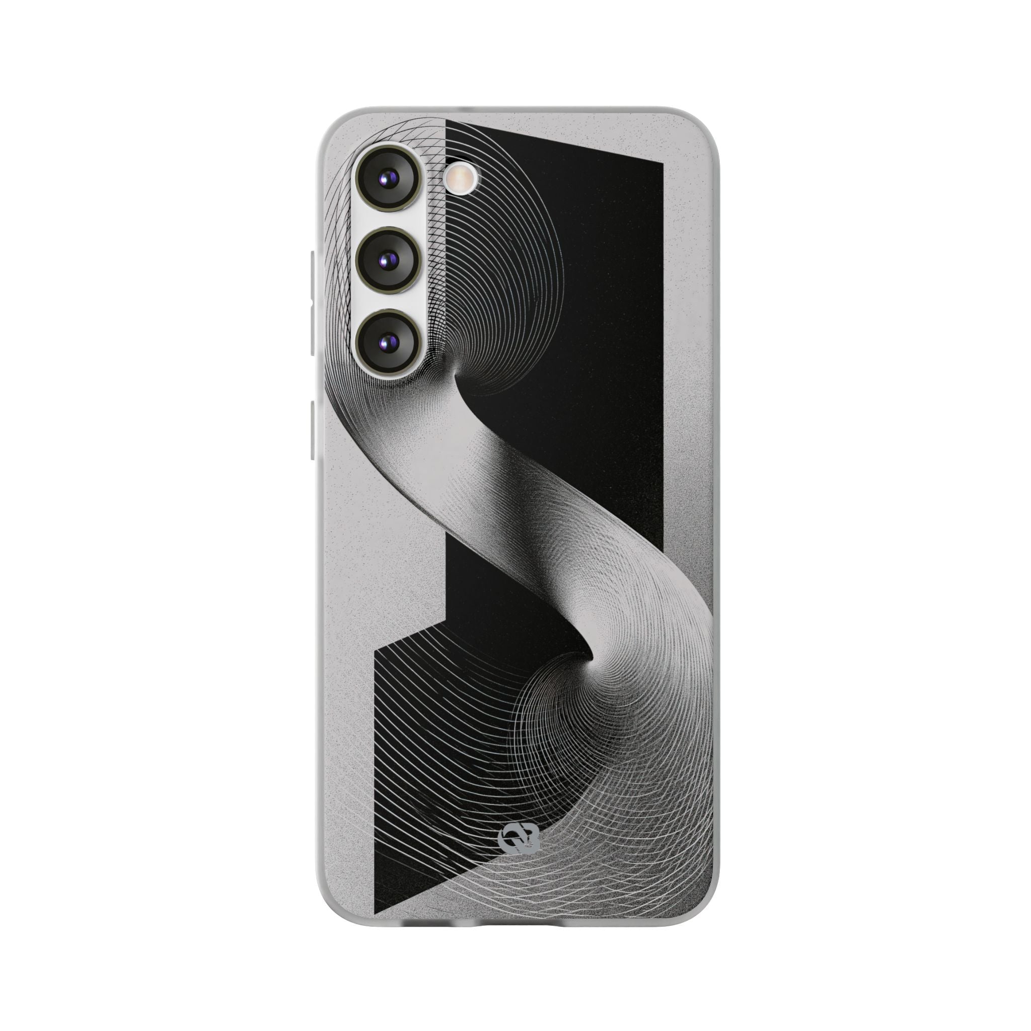Grey Lite Phone Case for Samsung - Obsidian Moiré Wave