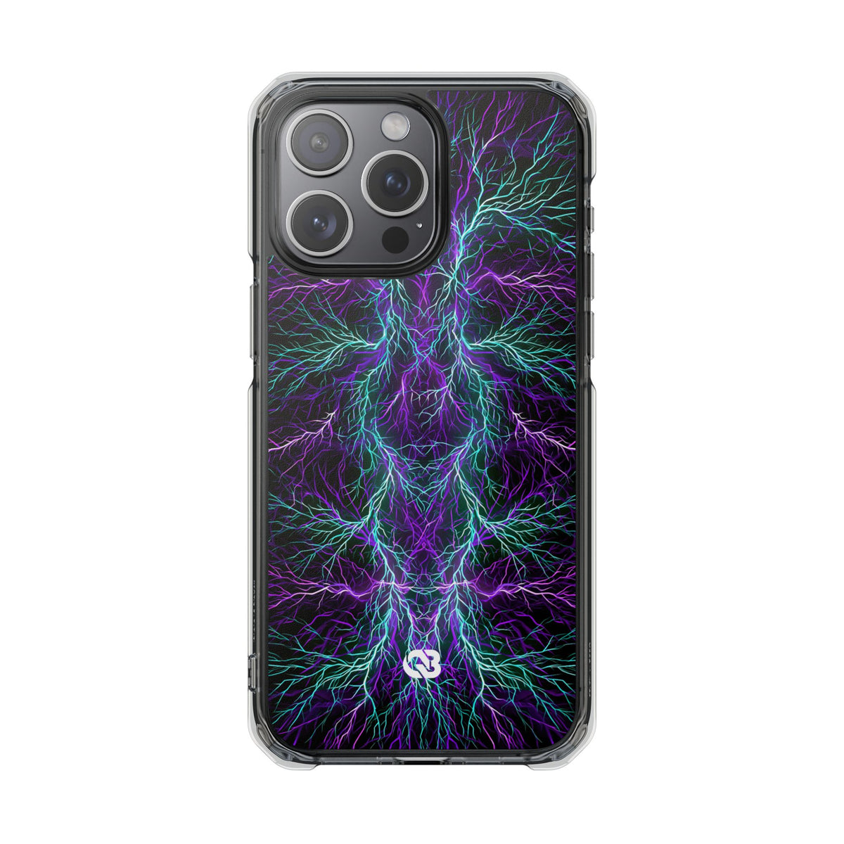Electric Plasma Arbor · Clear Impact Magnetic Phone Case for iPhone · Purple