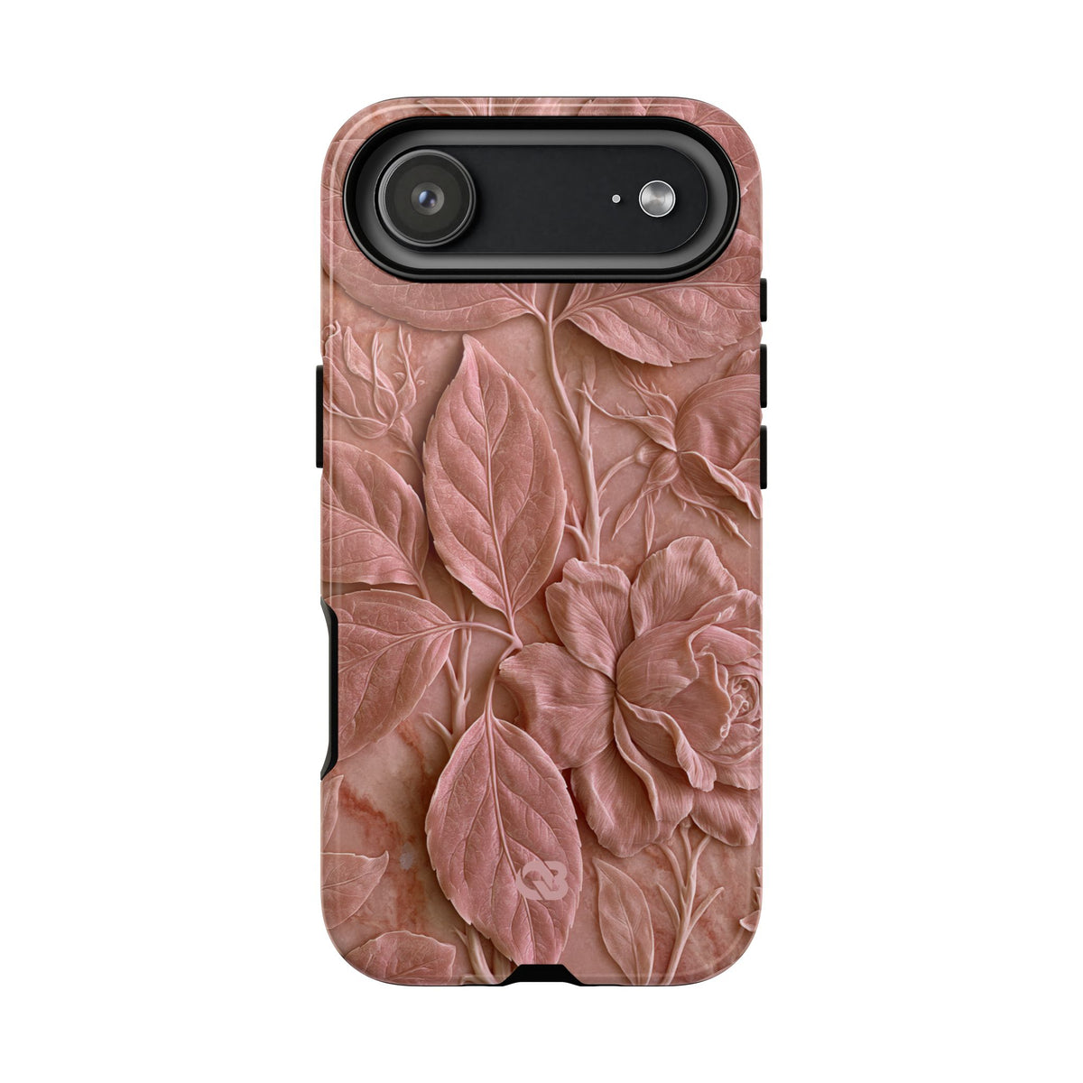 Blush Rose Relief · Tough Phone Case for iPhone · Pink