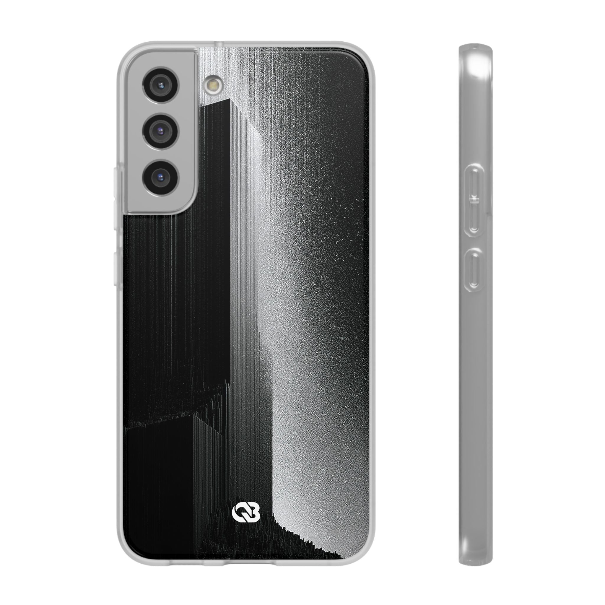 Black Lite Phone Case for Samsung - Brutalist Pixel Monolith