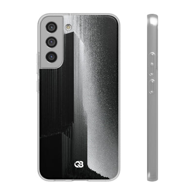 Black Lite Phone Case for Samsung - Brutalist Pixel Monolith