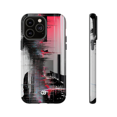 Black Tough Phone Case for iPhone - Crimson Data Leak