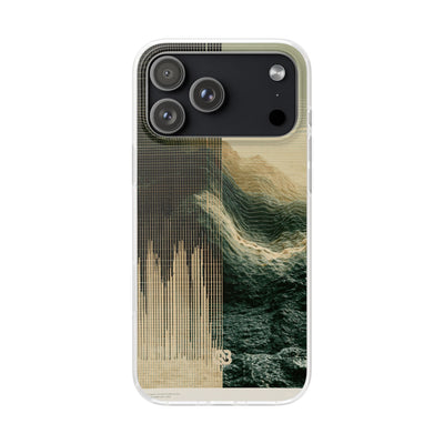 Beige Lite Phone Case for iPhone - Veridian Data Ridge