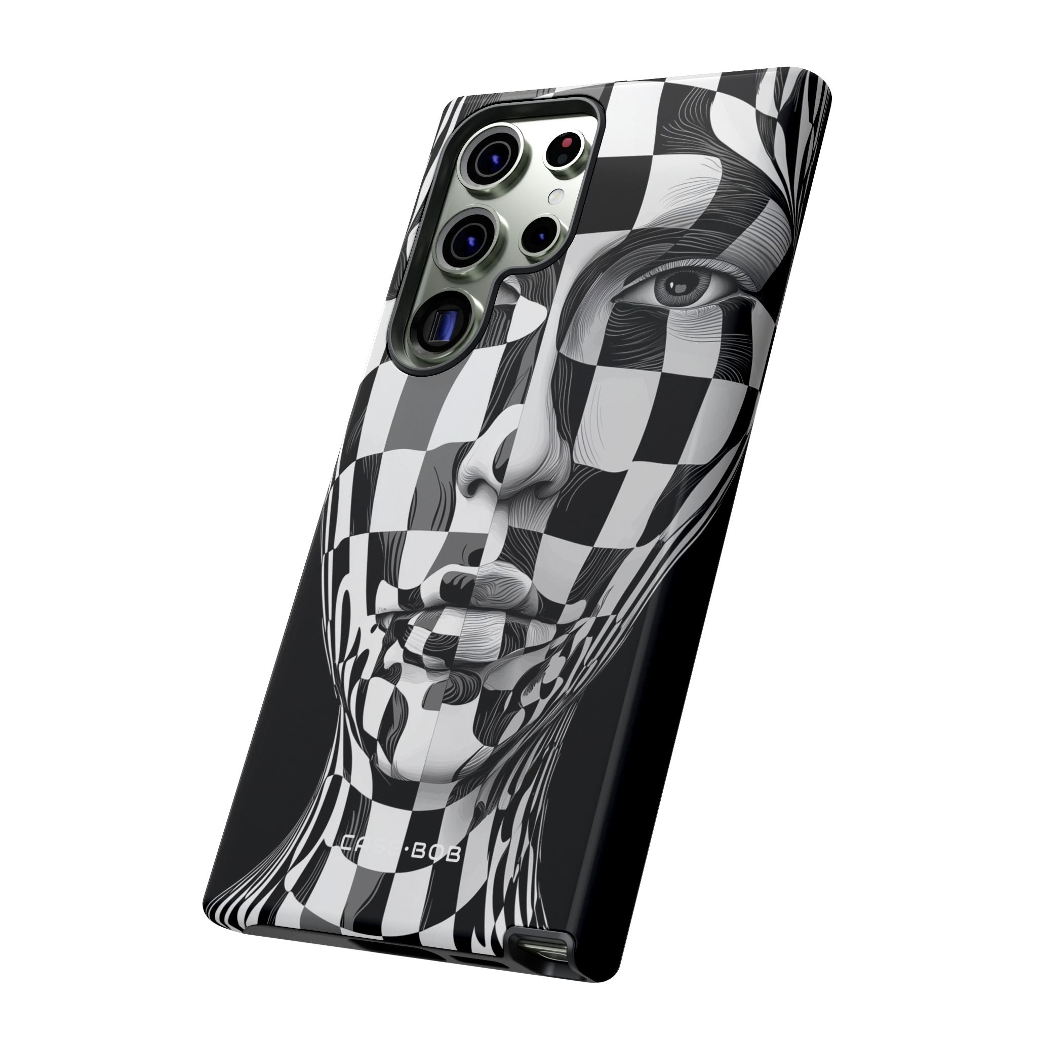 Checkered Face Samsung S23 Ultra Case - Tough