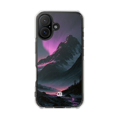 Arctic Aurora Summit · Clear Impact Magnetic Phone Case for iPhone · Black