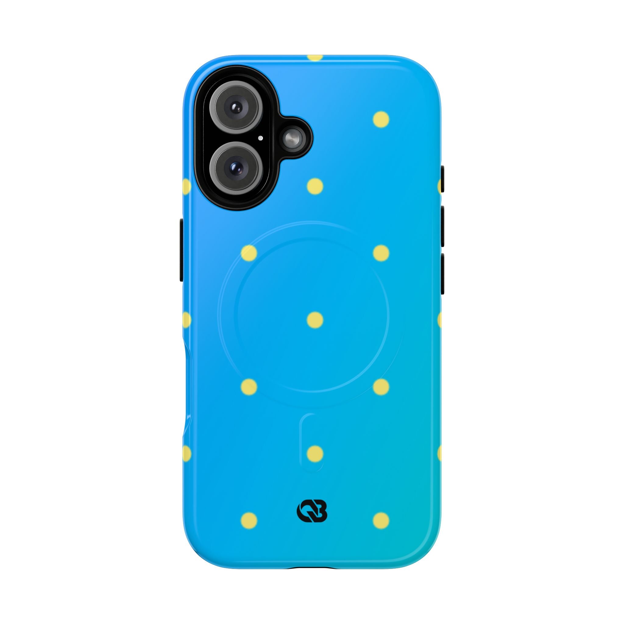 Cyan Sun Dots · Tough+ Phone Case for iPhone · Magsafe