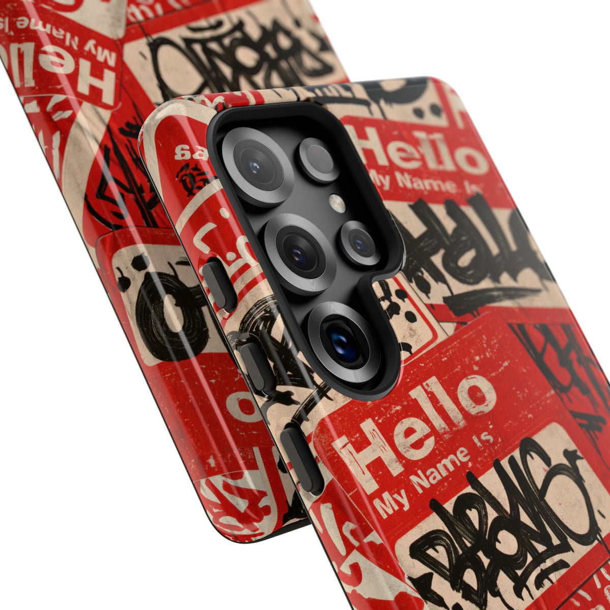 Slap Tag Collage · Tough Phone Case for Samsung · Red