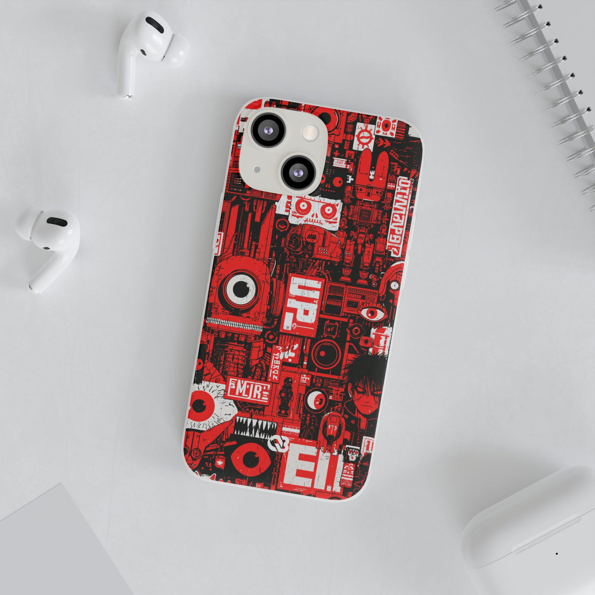 Neo Mecha Collage · Lite Phone Case for iPhone ·  Red