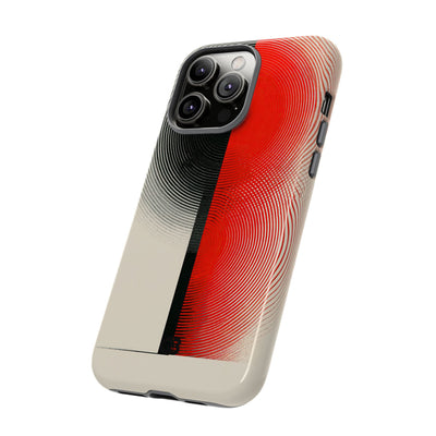 Red Tough Phone Case for iPhone - Split Signal Red