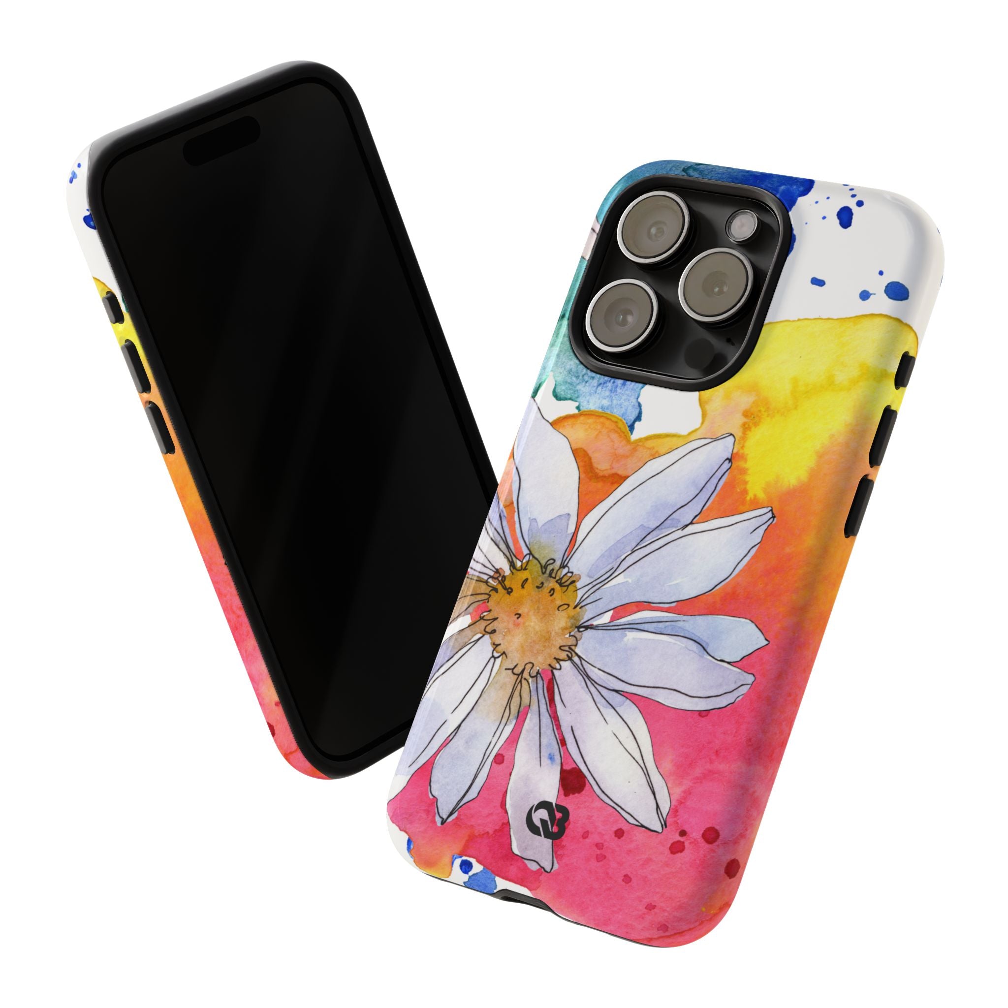 Vivid Bloom Splatter · Tough Handyhülle für iPhone
