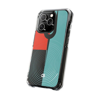 Teal Impact MagSafe Phone Case for iPhone - Sonic Static Split