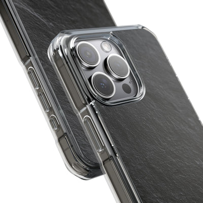 Obsidian Slate · Clear Impact Magnetic Phone Case for iPhone ·  Black
