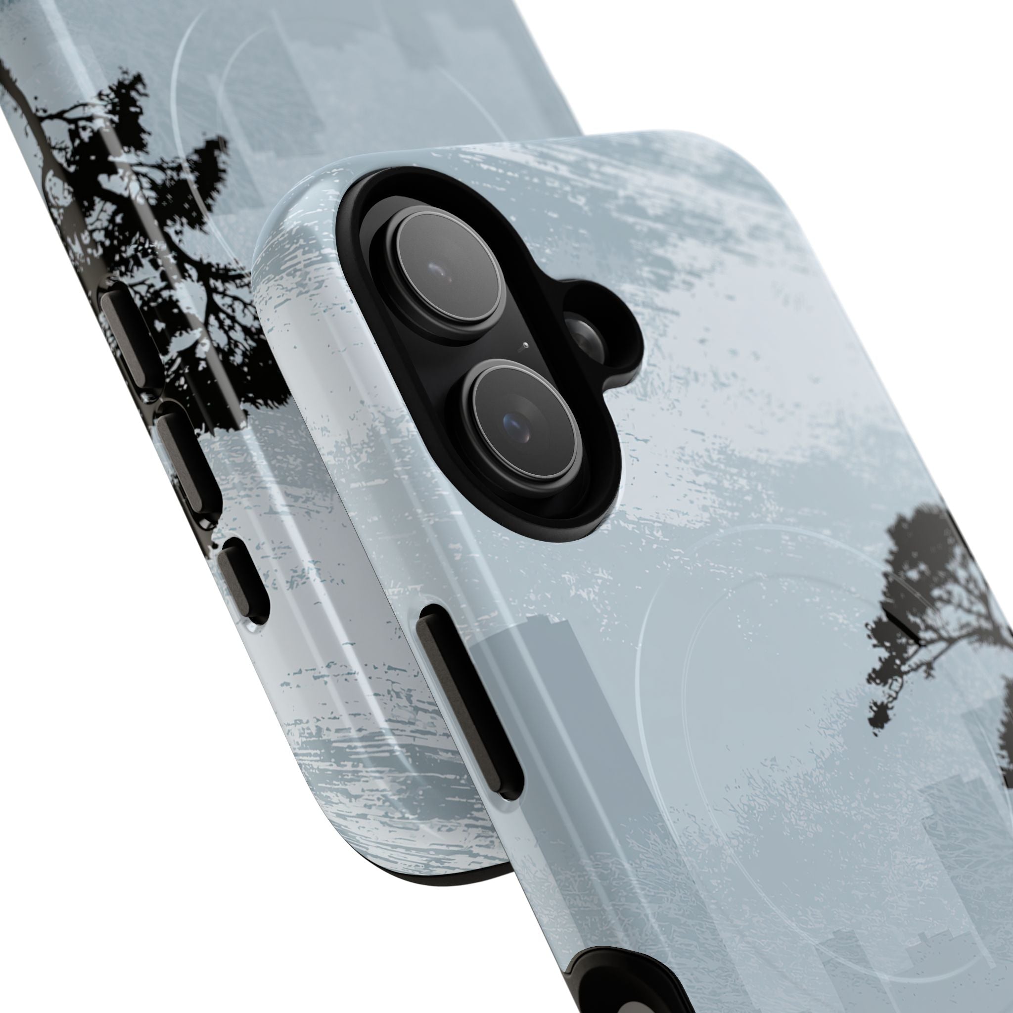 Grey Tough 2.0 Magsafe Phone Case for iPhone - Steel Slate Zen