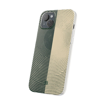Green Lite Phone Case for iPhone - Evergreen Split Grain