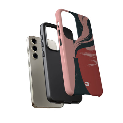 Pink Tough Phone Case for Samsung - Cinder Rose Plume