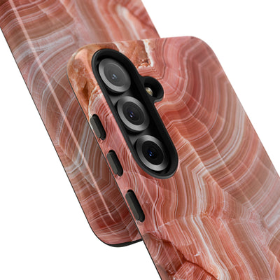 Blushing Rose Strata · Tough Phone Case for Samsung · Pink