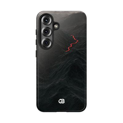 Crimson Ridge Pass · Tough Phone Case for Samsung · Black