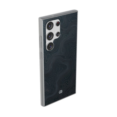 Black Lite Phone Case for Samsung - Obsidian Ridge Topo