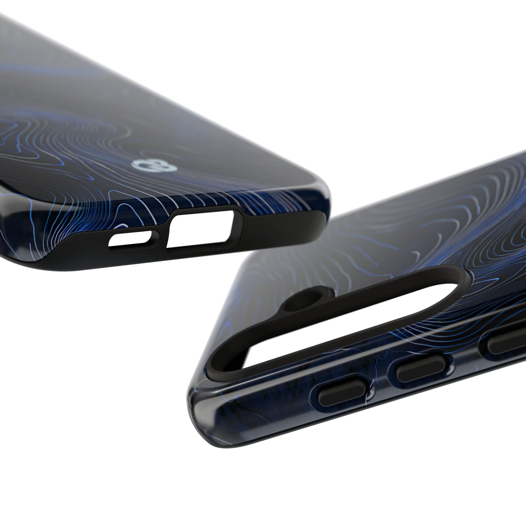 Blue Tough Phone Case for Samsung - Cobalt Contour Ridge