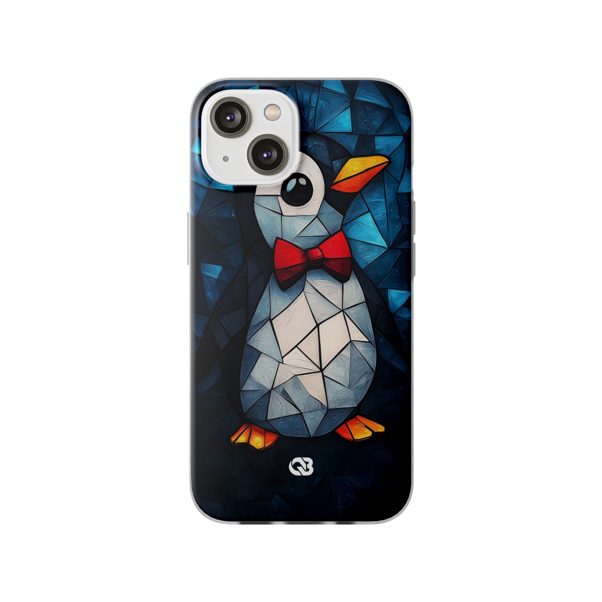 Mosaic Bowtie Penguin · Soft Phone Case for iPhone