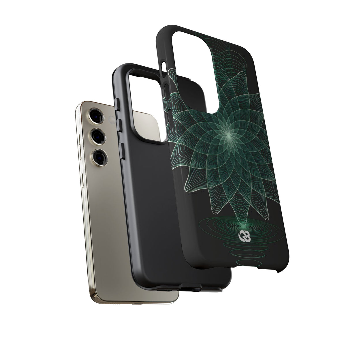 Verdant Harmonic Bloom · Tough Phone Case for Samsung · Black