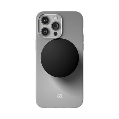 Grey Lite Phone Case for iPhone - Matte Onyx Sphere