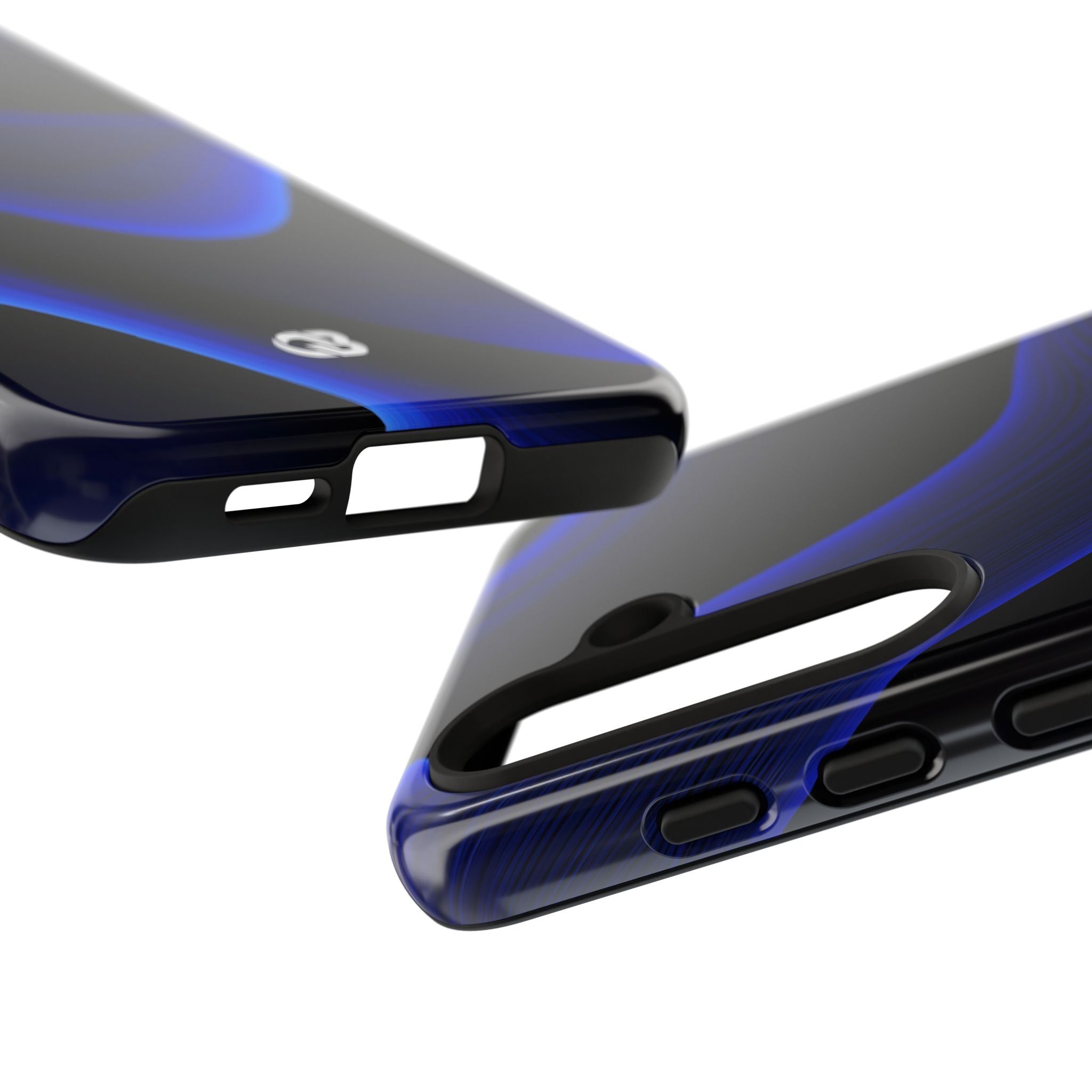 Blue Tough Phone Case for Samsung - Electric Cobalt Flow