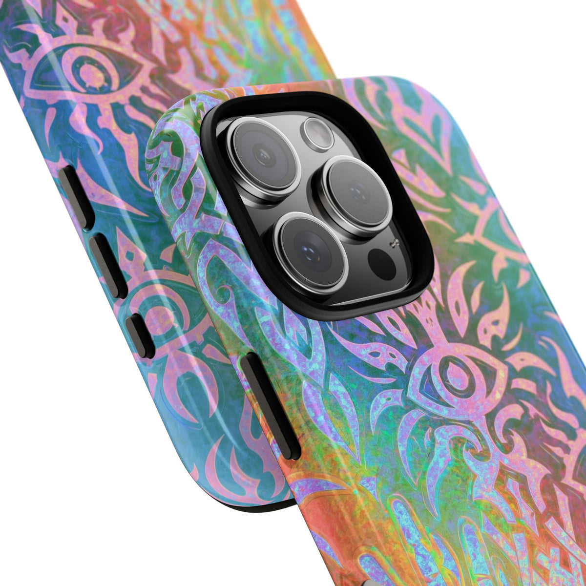 Chromatic Mystic Sigil · Tough Phone Case for iPhone · Blue