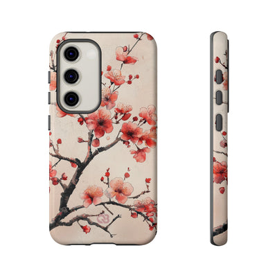 Crimson Silk Flora · Tough Phone Case for Samsung