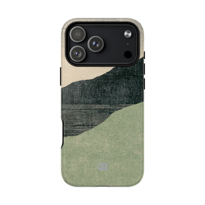 Green Tough 2.0 Magsafe Phone Case for iPhone - Moss Ridge Grain