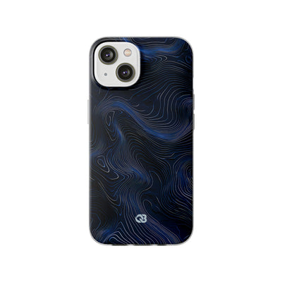 Blue Lite Phone Case for iPhone - Cobalt Contour Ridge