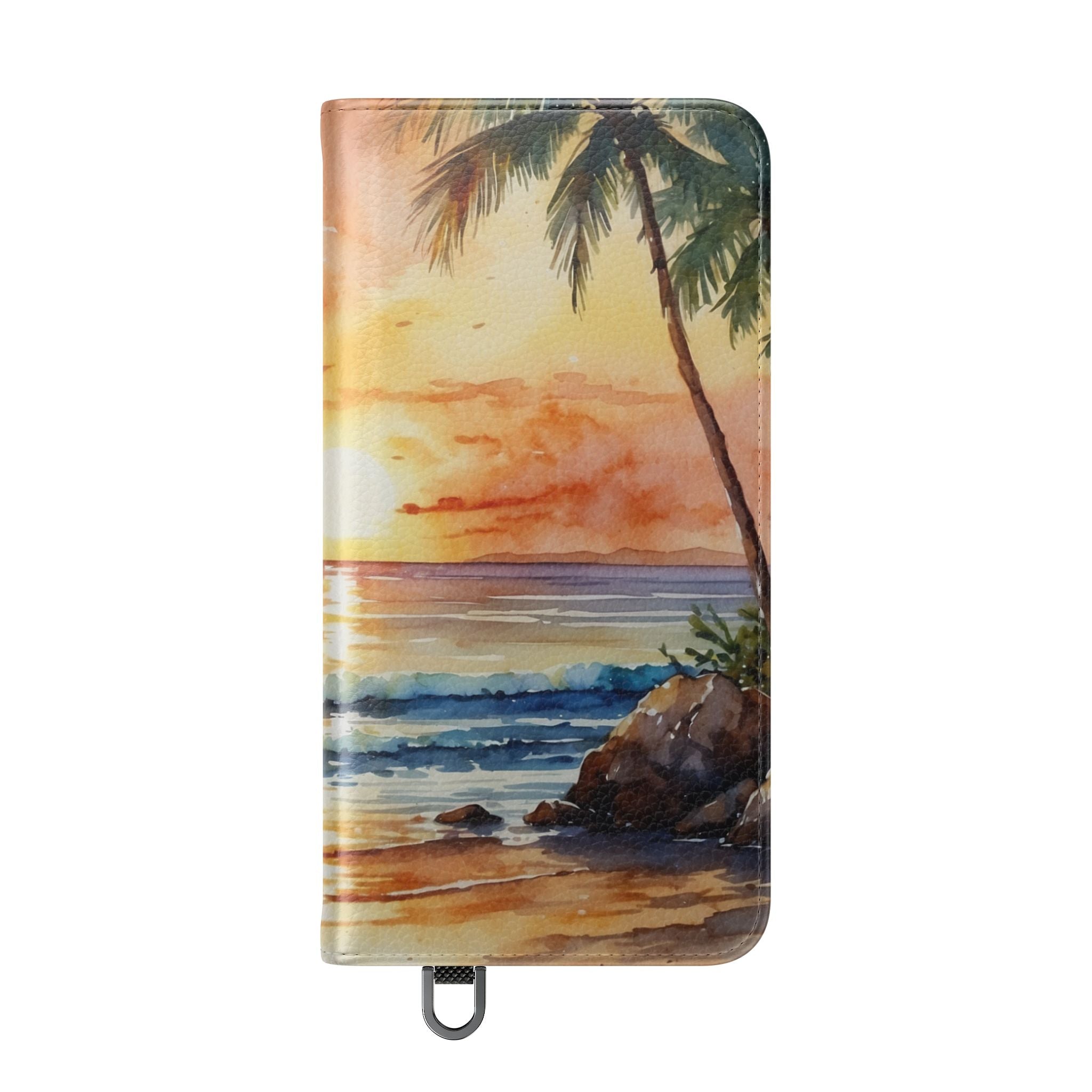 Golden Palm Sunset - Samsung S25 Case - Wallet