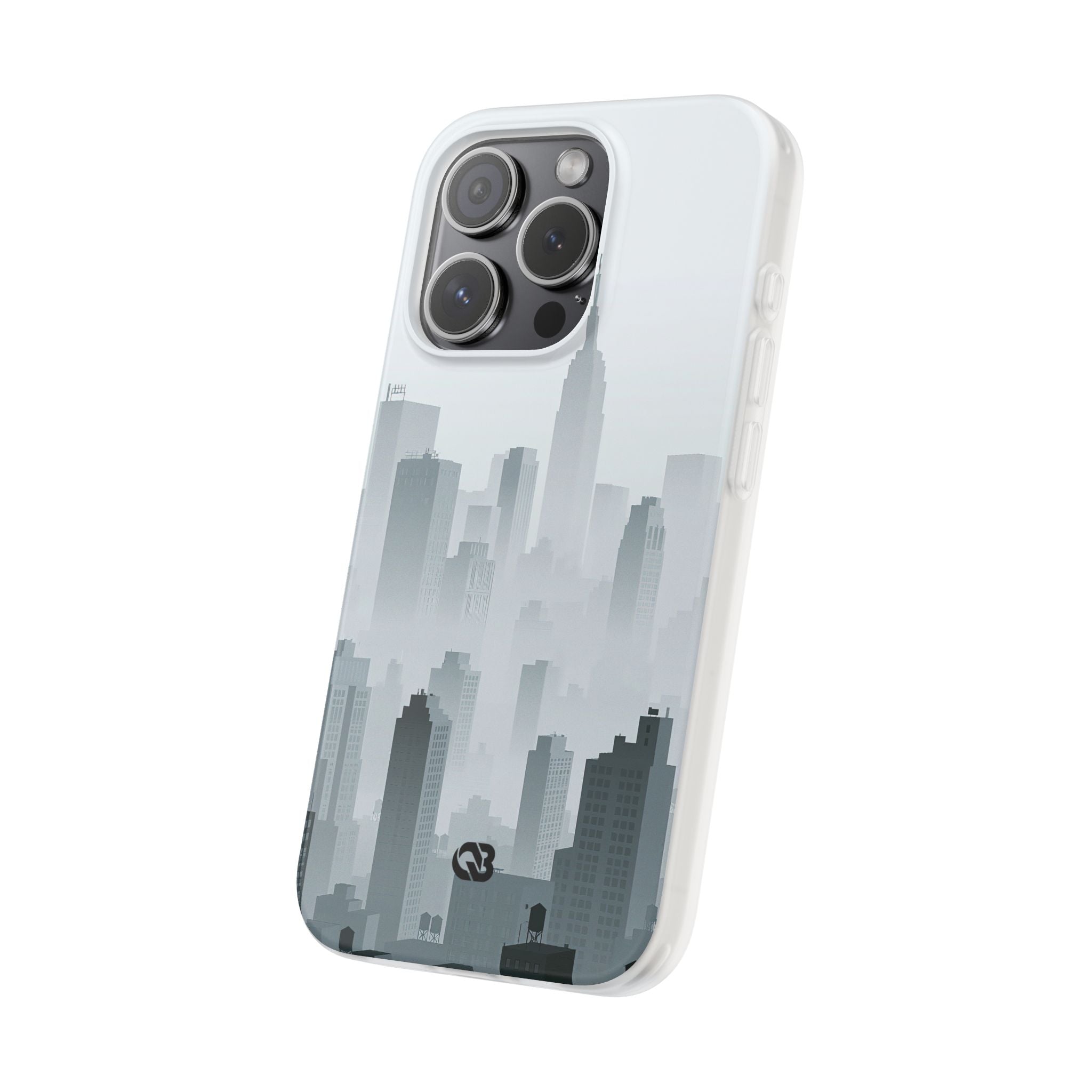 Grey Lite Phone Case for iPhone - Steel Mist Skyline