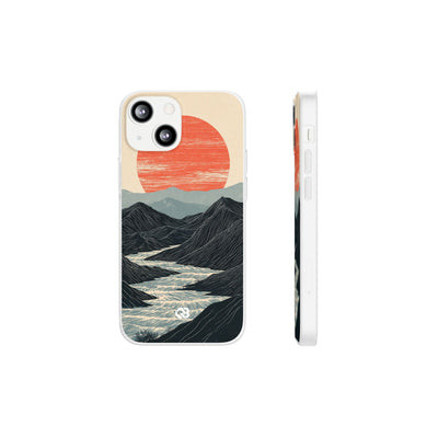 Crimson Ridge Horizon · Lite Phone Case for iPhone ·  Black