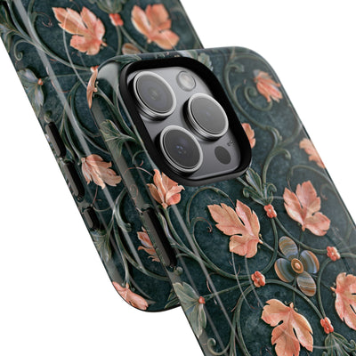 Florentine Rose Arabesque · Tough 2.0 Magnetic Phone Case for iPhone · Green