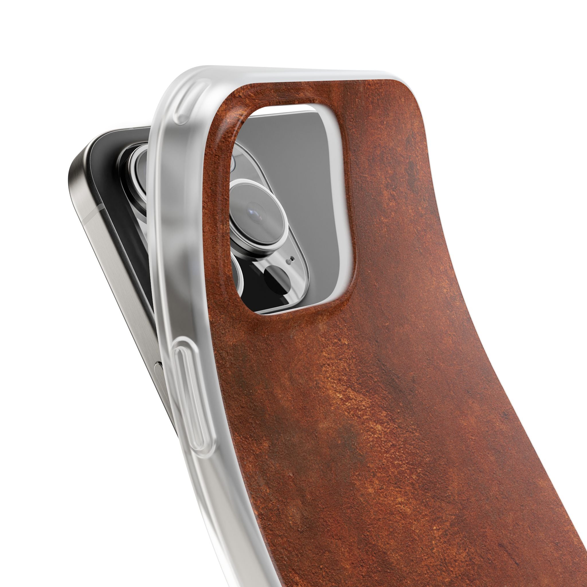 Orange Lite Phone Case for iPhone - Oxidized Iron Crust