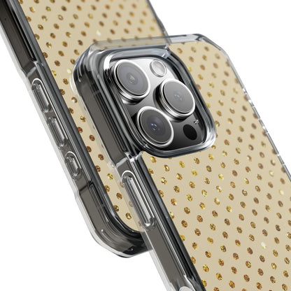 Guld Glimmer Gitter iPhone 16 Pro Cover - Impact