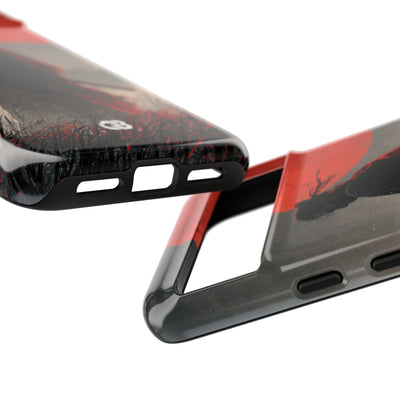 Crimson Moon Ronin · Tough Phone Case for Pixel ·  Black