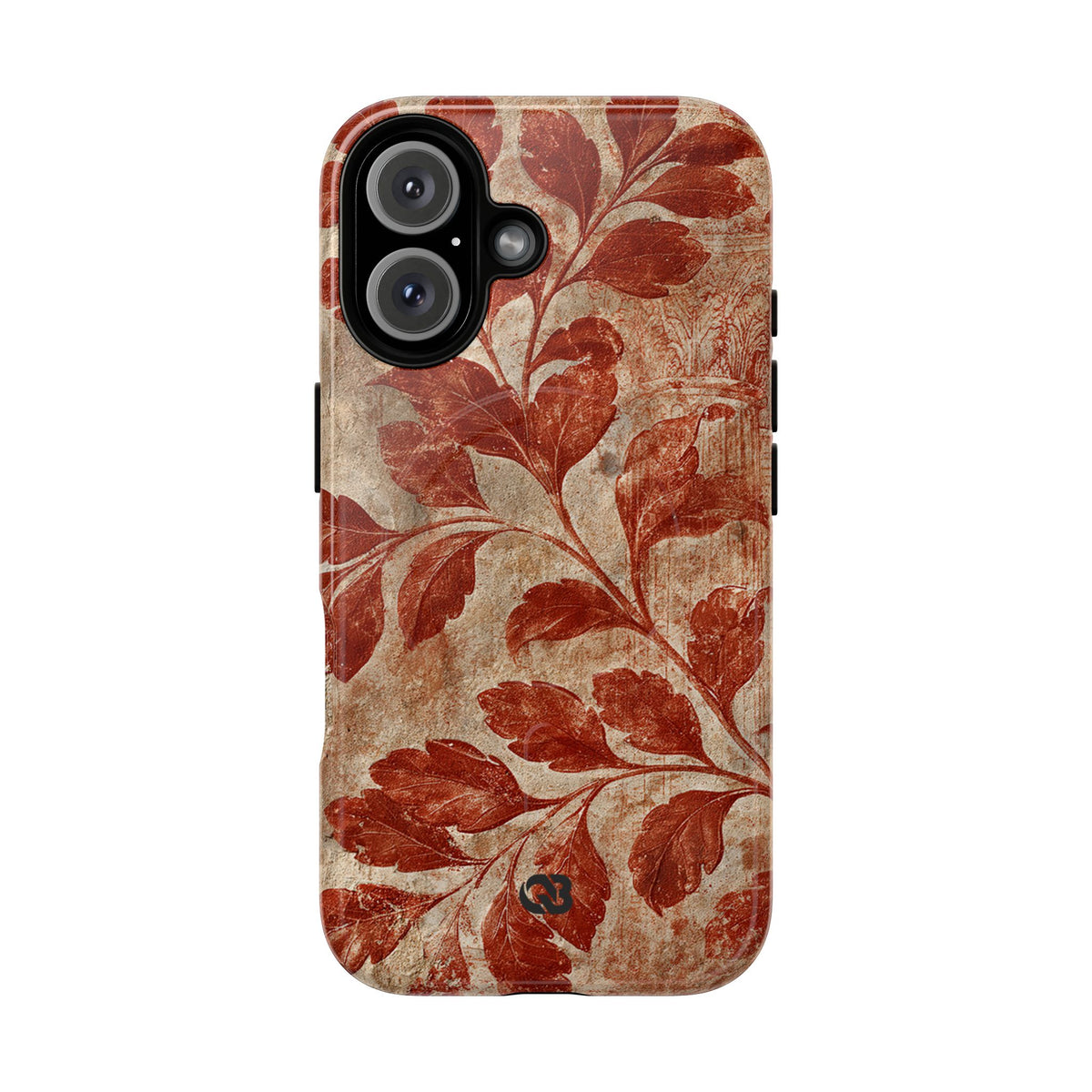 Terracotta Botanical Fresco · Tough 2.0 Magnetic Phone Case for iPhone · Red
