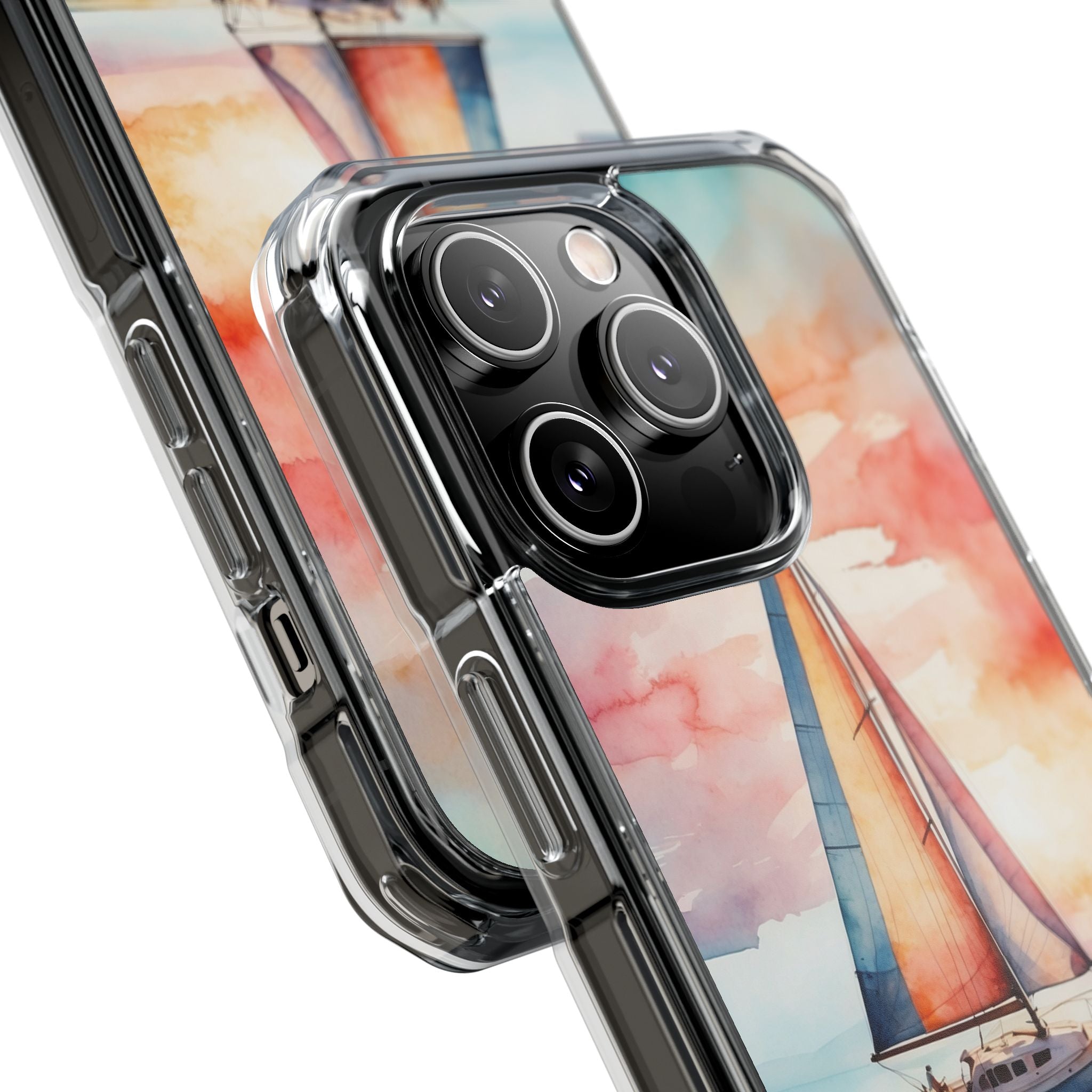 Crimson Horizon Sail · Impact Phone Case for iPhone · Magsafe