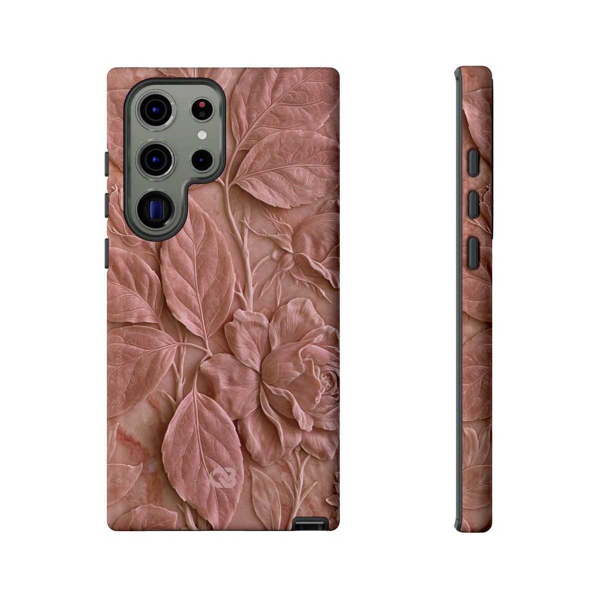 Blush Rose Relief · Tough Phone Case for Samsung · Pink