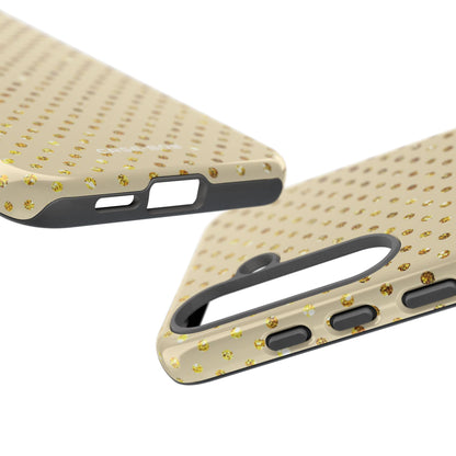 Gold Glitzer Raster Samsung S25 Plus Case - Tough