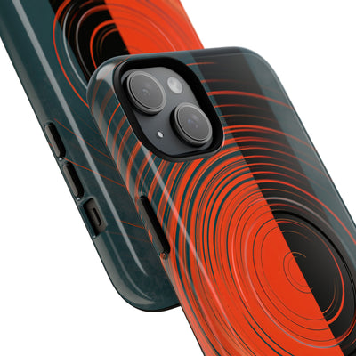 Teal Tough 2.0 Magsafe Phone Case for iPhone - Burnt Slate Radial